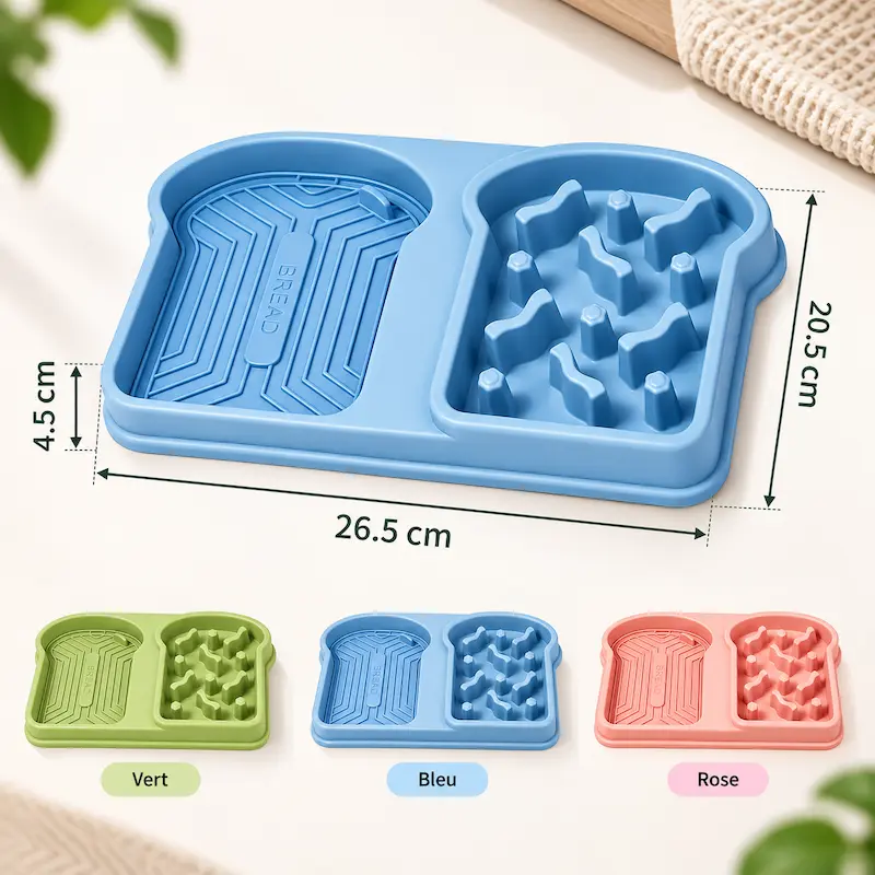 Gamelle double anti-glouton - Repas contrôlés | DuoSlow
