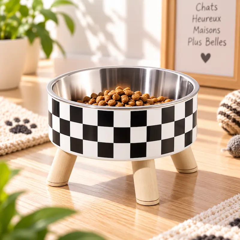 Gamelle chat en hauteur - Meilleure digestion assurée | EasyFeed