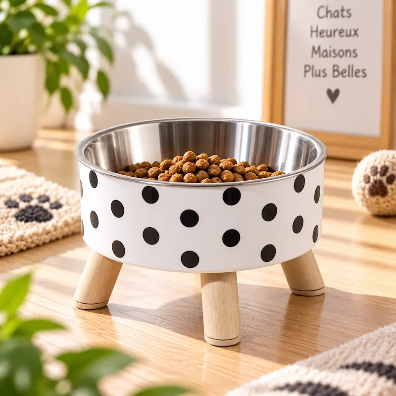 Gamelle chat en hauteur - Meilleure digestion assurée | EasyFeed
