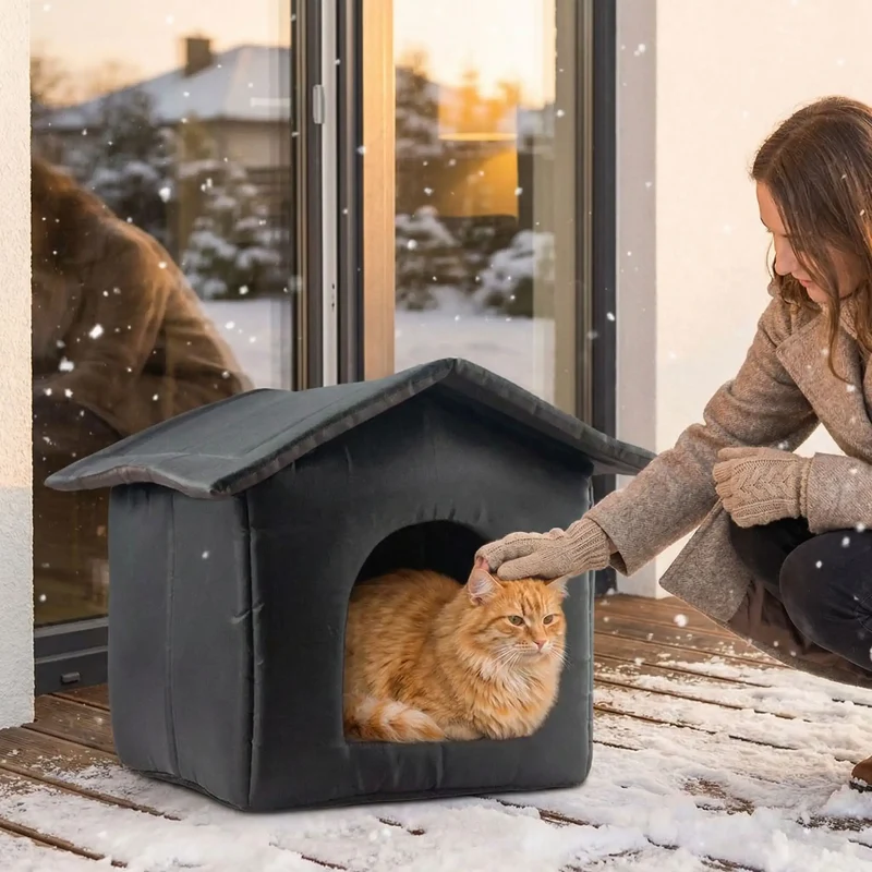 Niche pour chat extérieur - Isolée