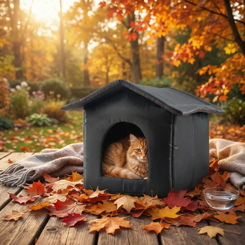 Niche pour chat extérieur - Isolée