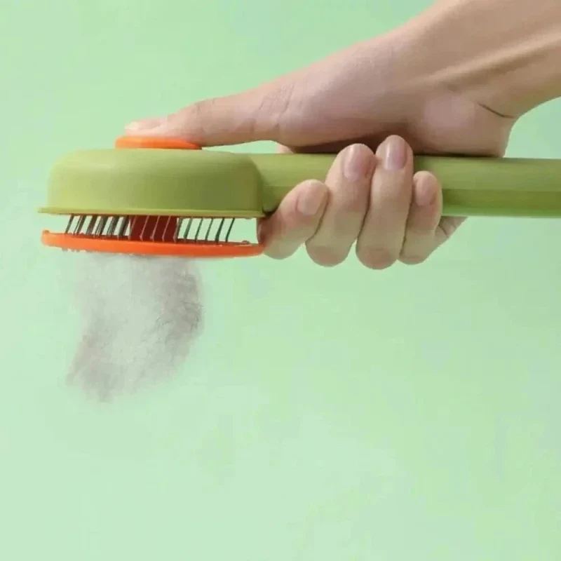 Brosse autonettoyante chat - Poils enlevés en 1 clic | EasyPurr