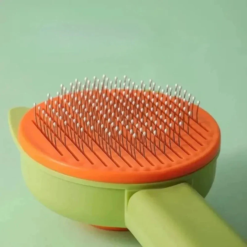 Brosse autonettoyante chat - Poils enlevés en 1 clic | EasyPurr