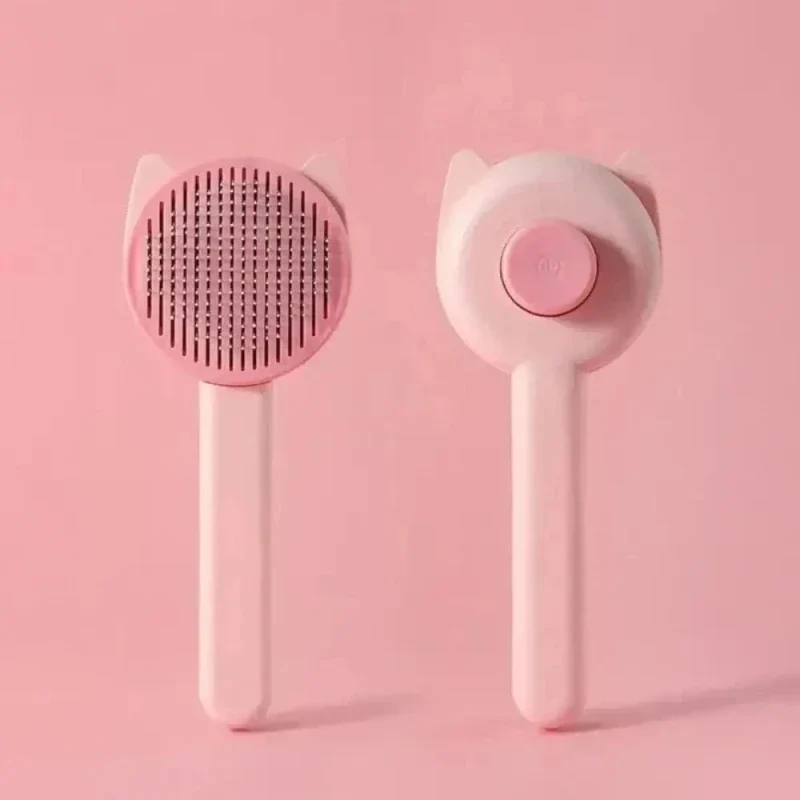 Brosse autonettoyante chat - Poils enlevés en 1 clic | EasyPurr