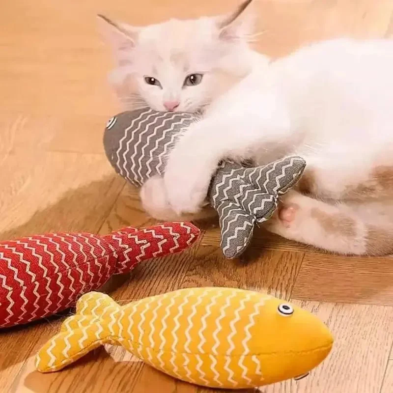 Peluche poisson herbe à chat - Effet irrésistible | CatNipFish