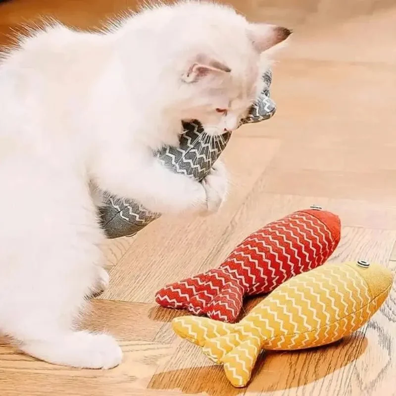 Peluche poisson herbe à chat - Effet irrésistible | CatNipFish