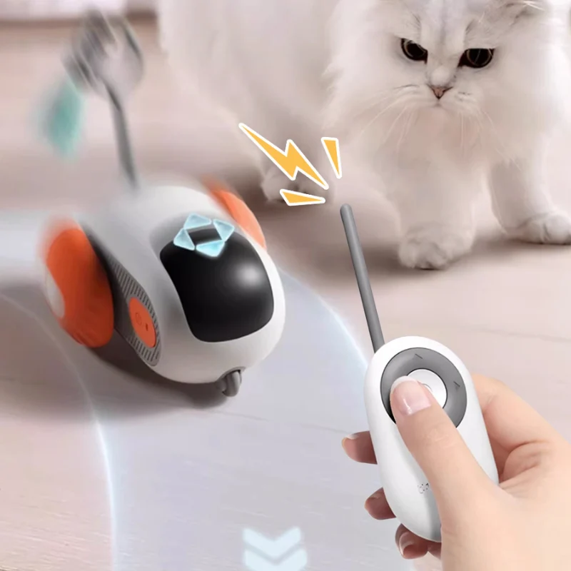 Jouet interactif pour chat - Turbo Cat Car