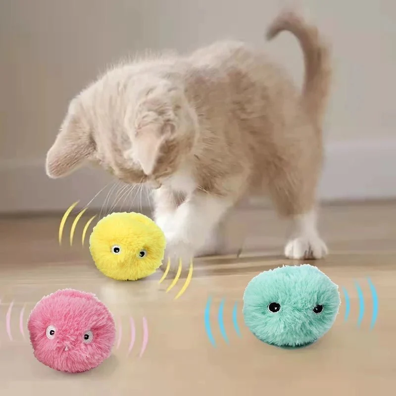 Jouet pour chat - Balle sonore interactive