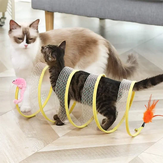 Tunnel pour chat - Interactif en spiral