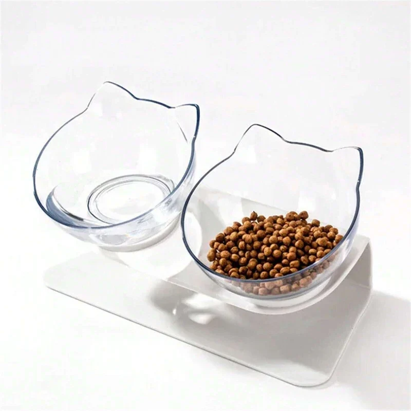 Gamelle chat - Bol double et transparent