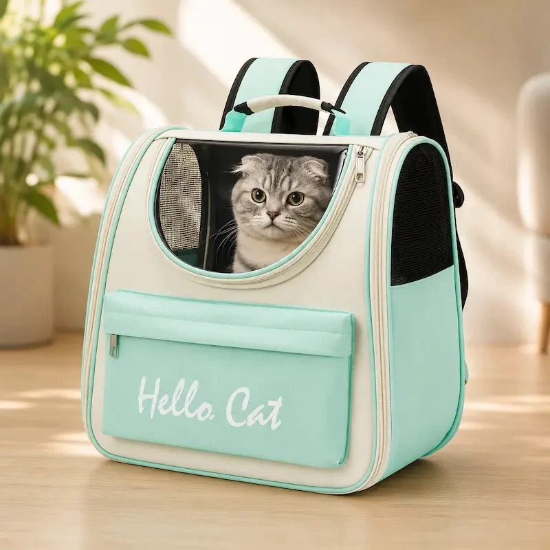 Sac à dos cartable chat - respirant & sûr | Hello Cat