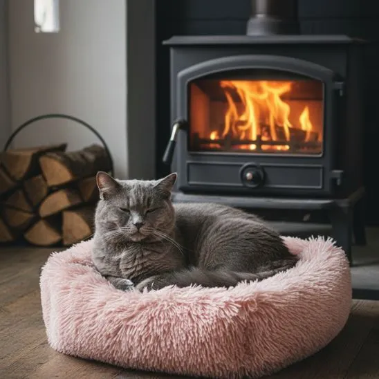 panier pour chat apaisant