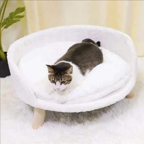 canapé pour chat surélevé luxe