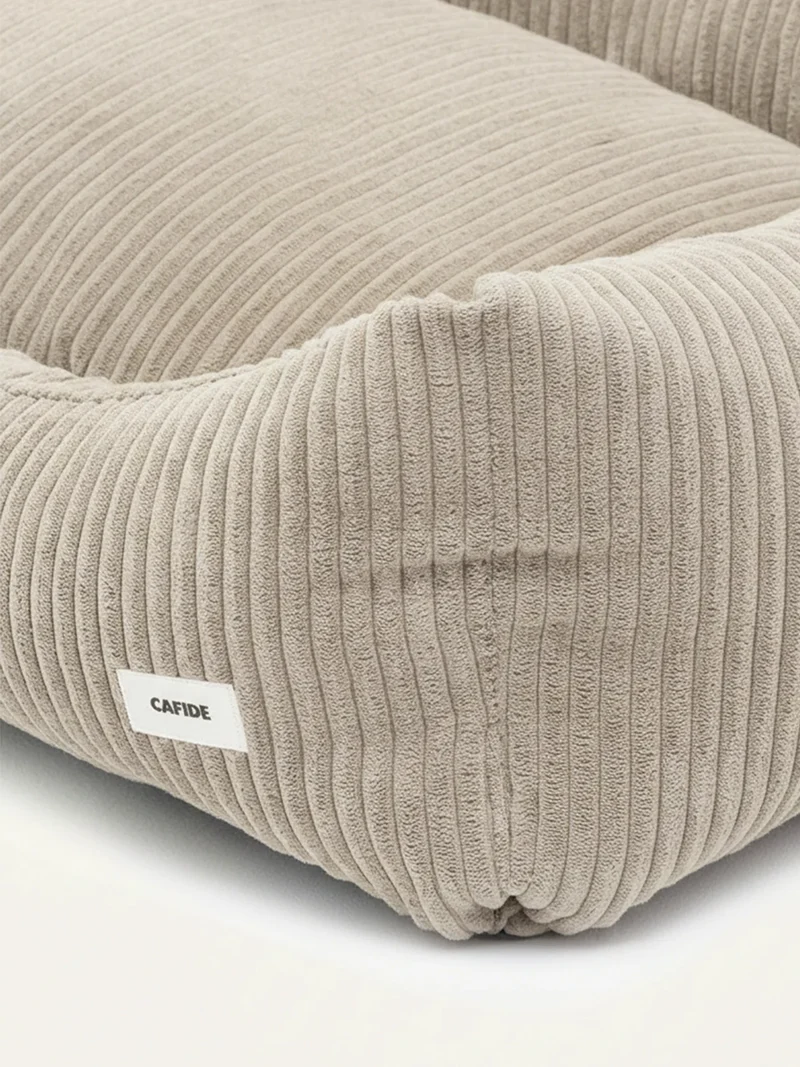 Panier pour chien Snozy - Velours côtelé beige - Cafide