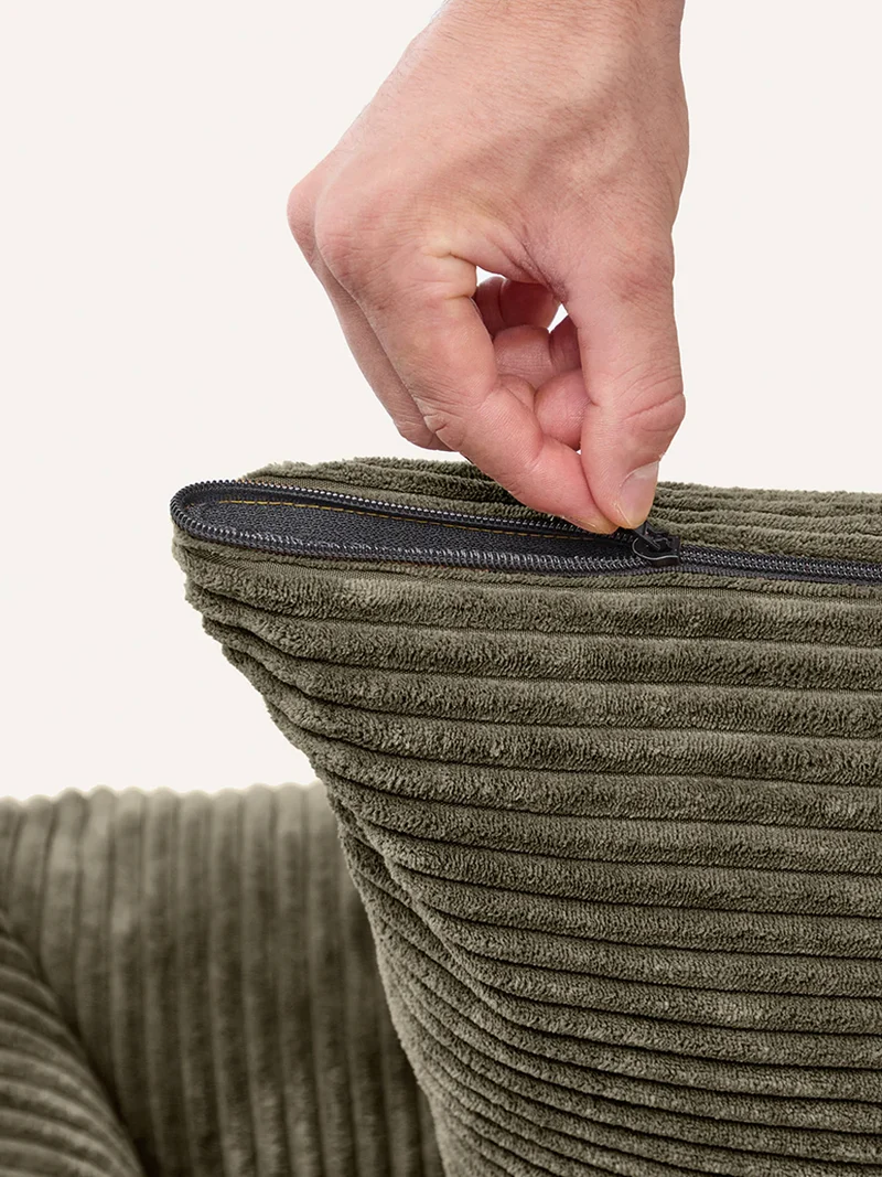 Panier pour chien Snozy - Velours côtelé vert - Cafide