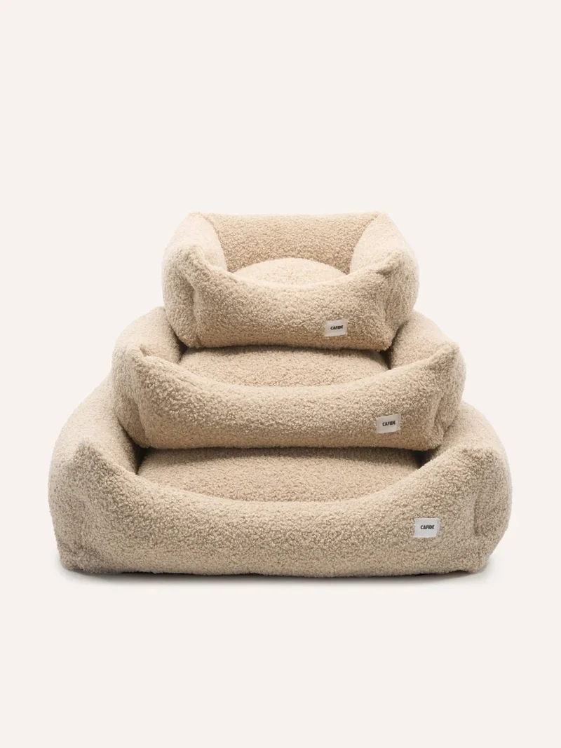 Panier pour chien Snozy - Bouclette Beige - Cafide
