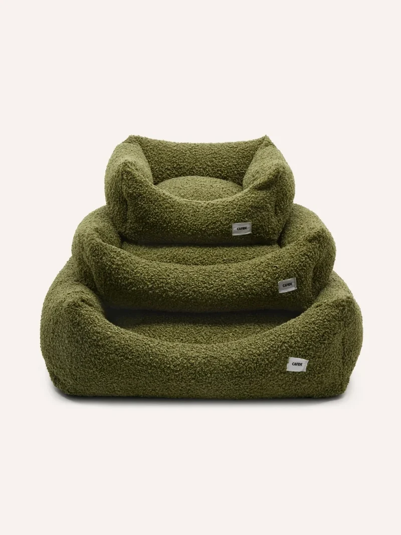 Panier pour chien Snozy - Bouclette Vert - Cafide