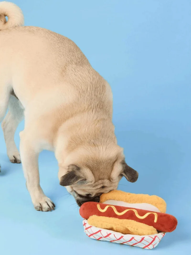 Jouet d'occupation pour chien - Hot Dog 🌭 - The Foggy Dog