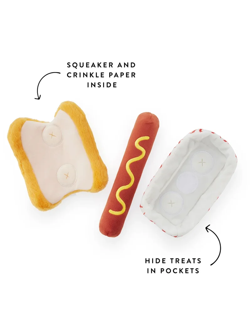 Jouet d'occupation pour chien - Hot Dog 🌭 - The Foggy Dog