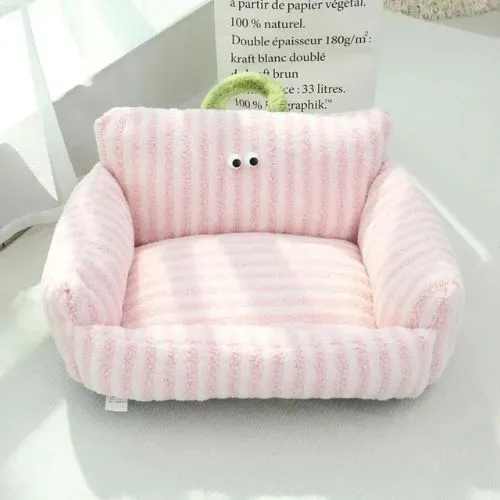 canapé pour chat rayé