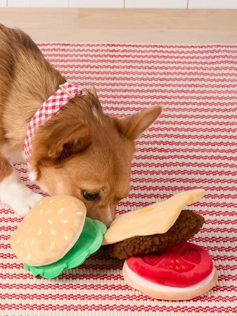 Jouet d'occupation pour chien - Hamburger 🍔 - The Foggy Dog