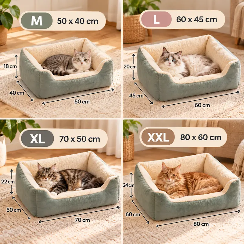 Coussin rectangulaire pour chat - Confort optimal | CozyRect