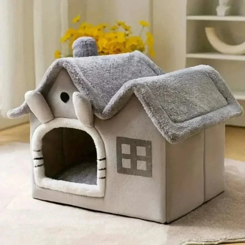 Maison en peluche pour chat - Abri chaleureux | CozyHome