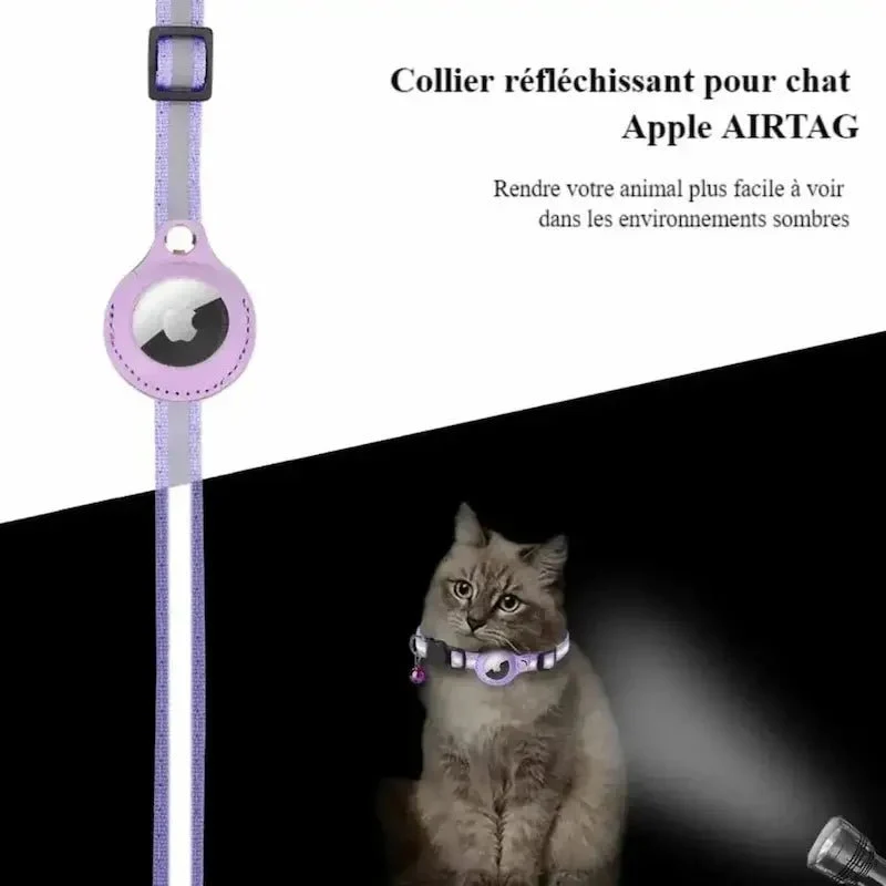 Collier chat AirTag - Suivi GPS en temps réel | FéliTrack