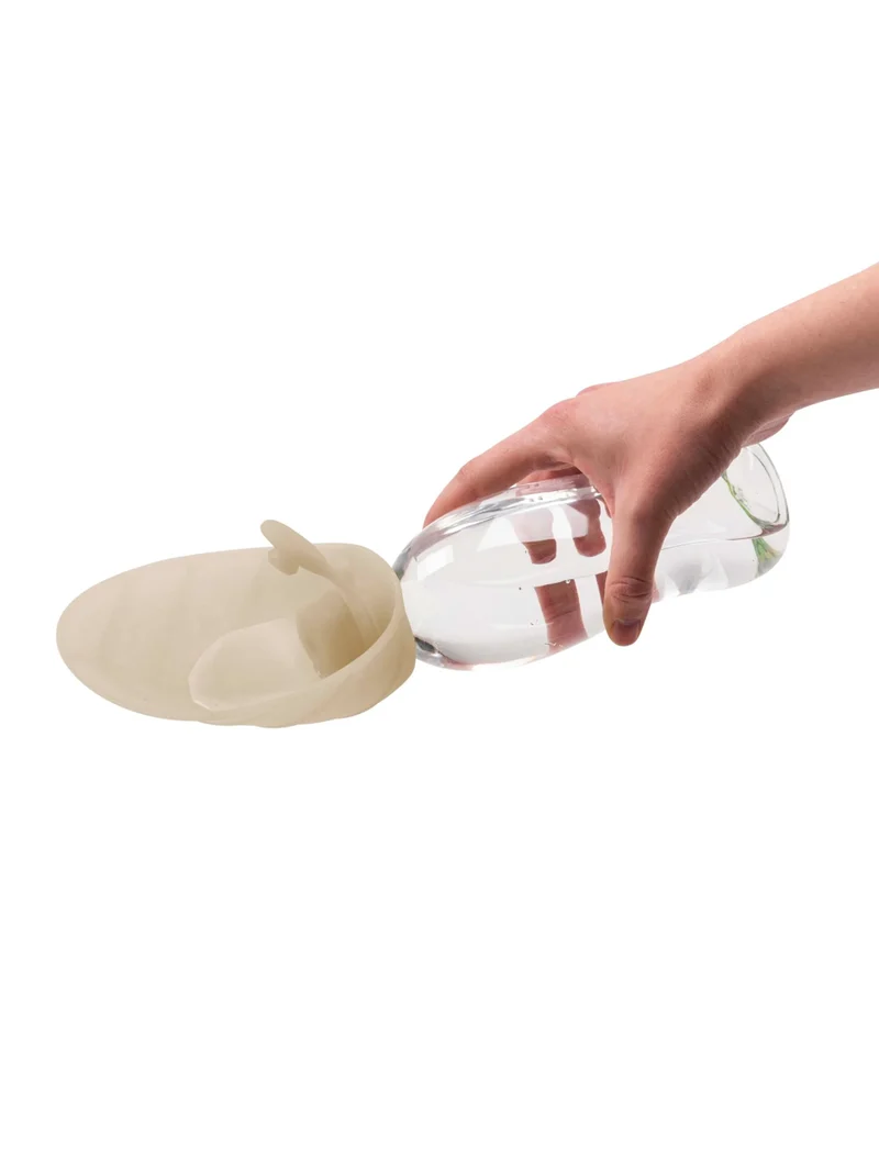 Gourde et distributeur d'eau portable Leaf - Sable - United Pets