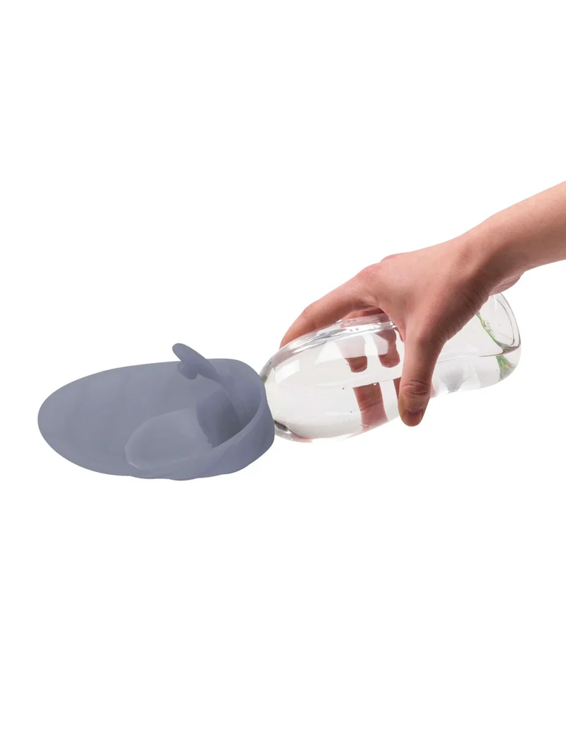 Gourde et distributeur d'eau portable Leaf - Gris - United Pets