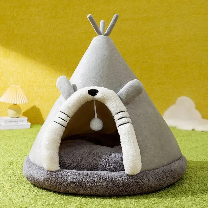 cabane à chat tipi