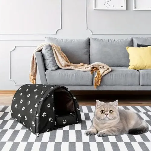 cabane chat extérieur imperméable et chaude