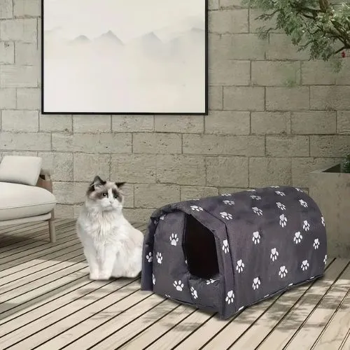 cabane chat extérieur imperméable et chaude