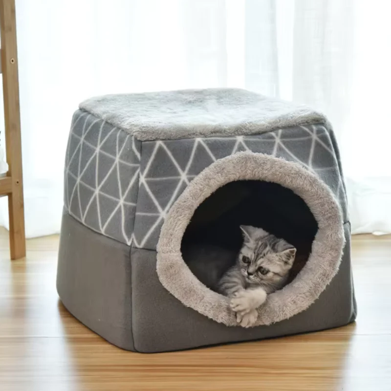 Niche pour chat - en forme de grotte