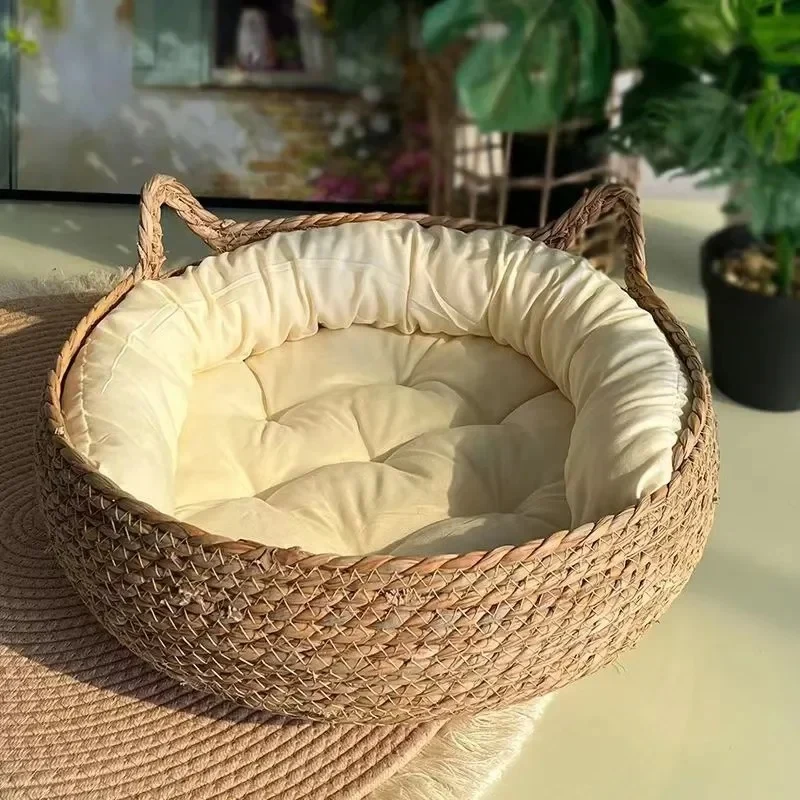 panier en osier pour chat | WICKER NEST