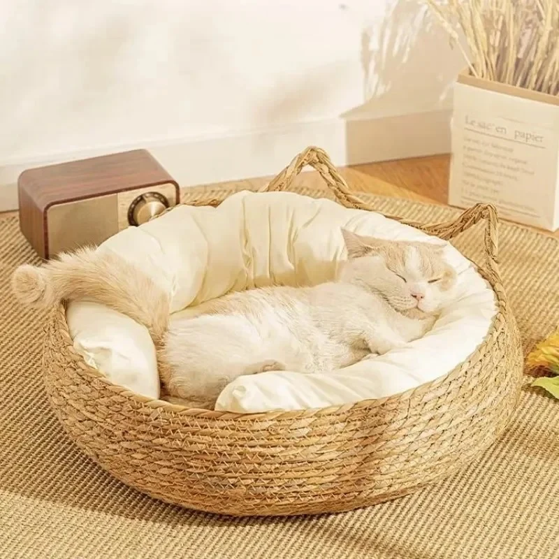 panier en osier pour chat | WICKER NEST
