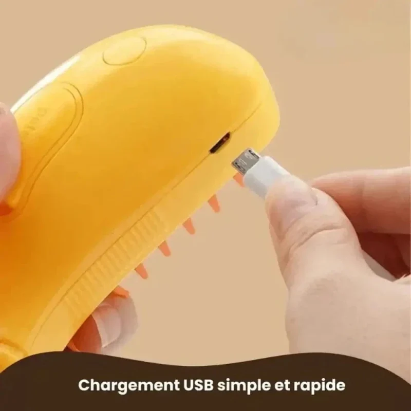 Brosse pour vapeur chat - Poils éliminés sans effort | SteamPaws