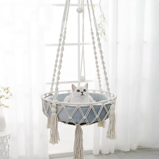 hamac chat | MACRAMÉ HAMAC CAT