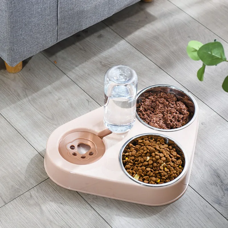 Gamelle pour chat - Avec distributeur d'eau