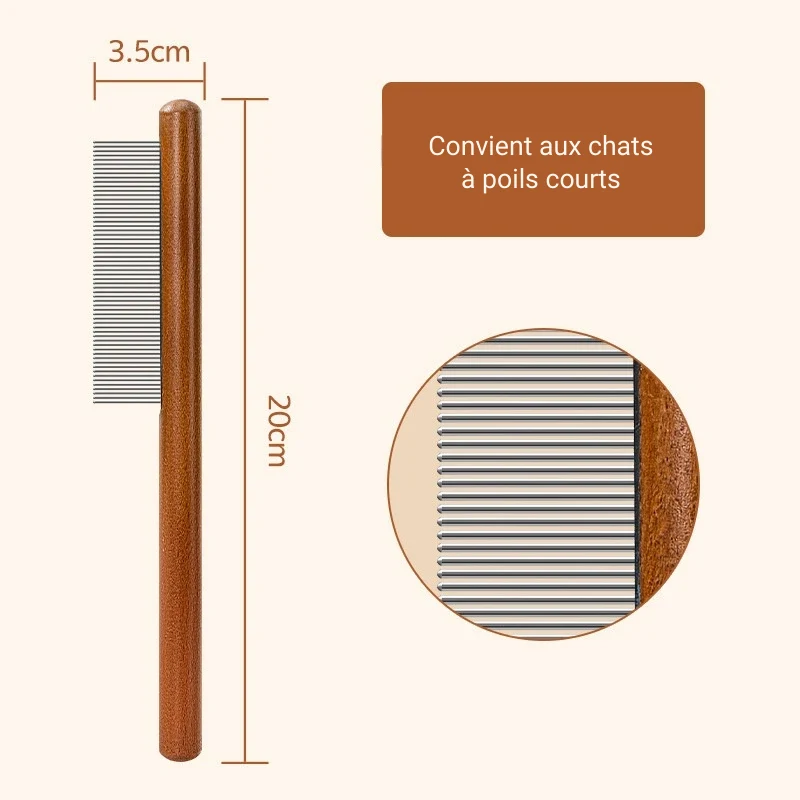 Peigne chat - Kit de 3 Pièces