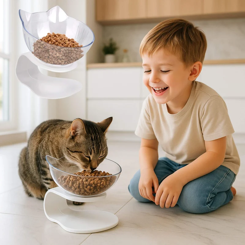gamelle chat | RAISED BOWL