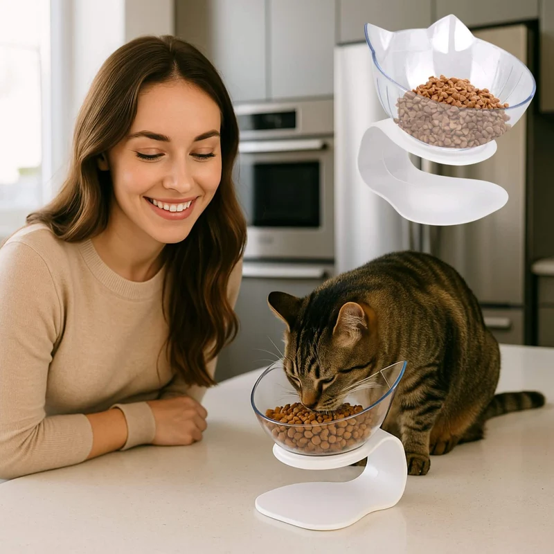 gamelle chat | RAISED BOWL