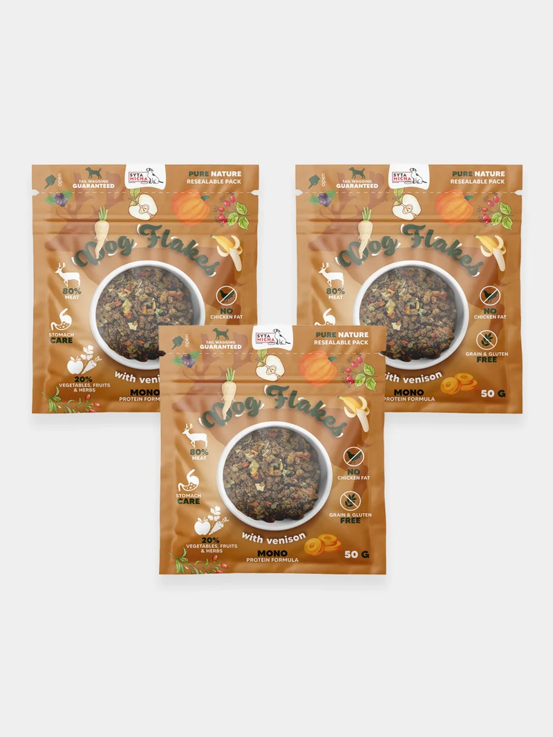 Topping pour chien - Dog Flakes Gibier 🦌 - Syta Micha