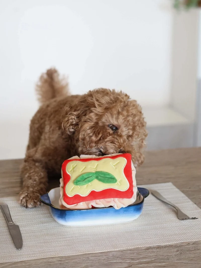 Jouet d'occupation pour chien - Lasagnes 🍝 - Pups & Bubs