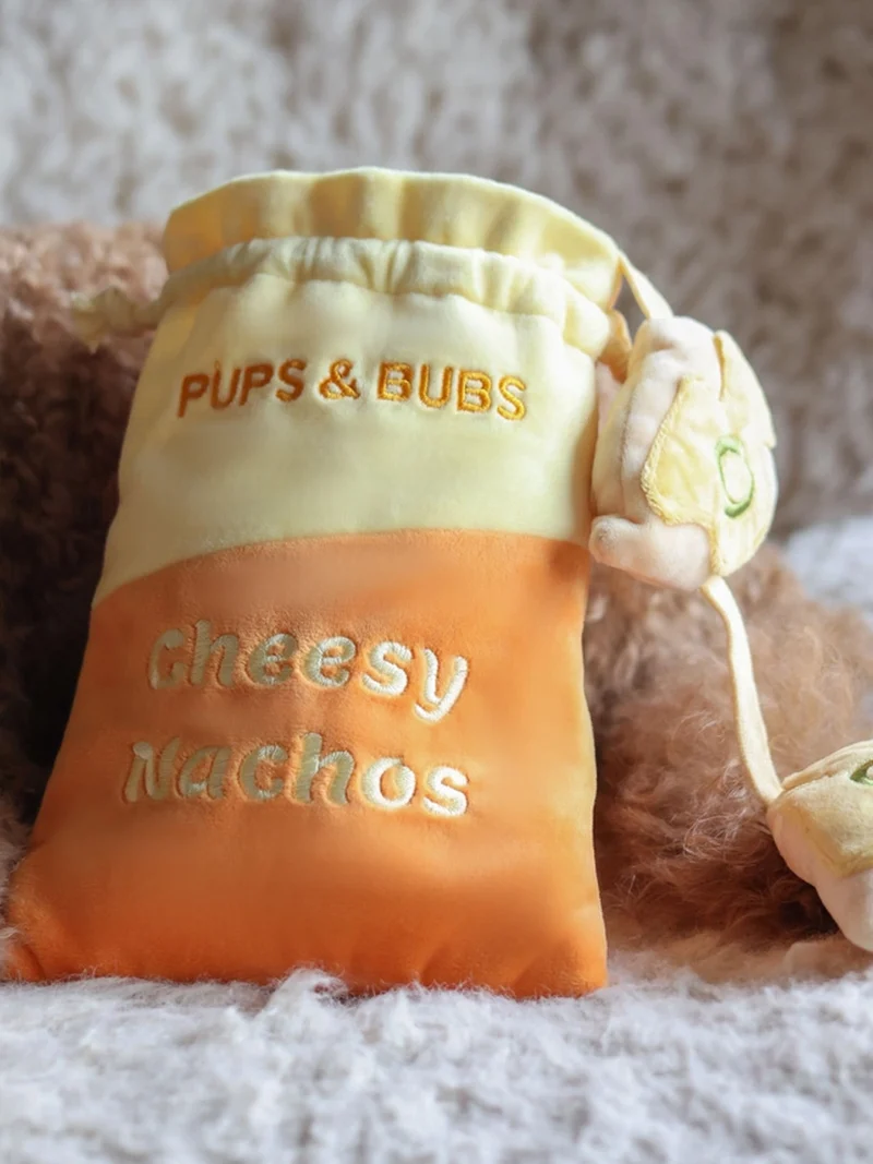 Jouet d'occupation pour chien - Nachos au fromage 🧀 - Pups & Bubs