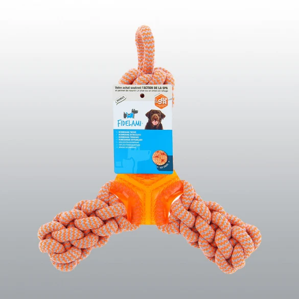 Boomerang tresse pour chien