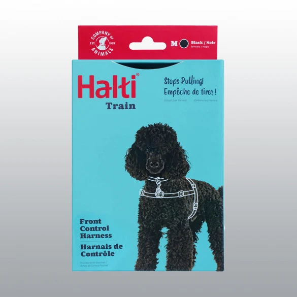 Harnais d'éducation Halti rouge et noir pour chien