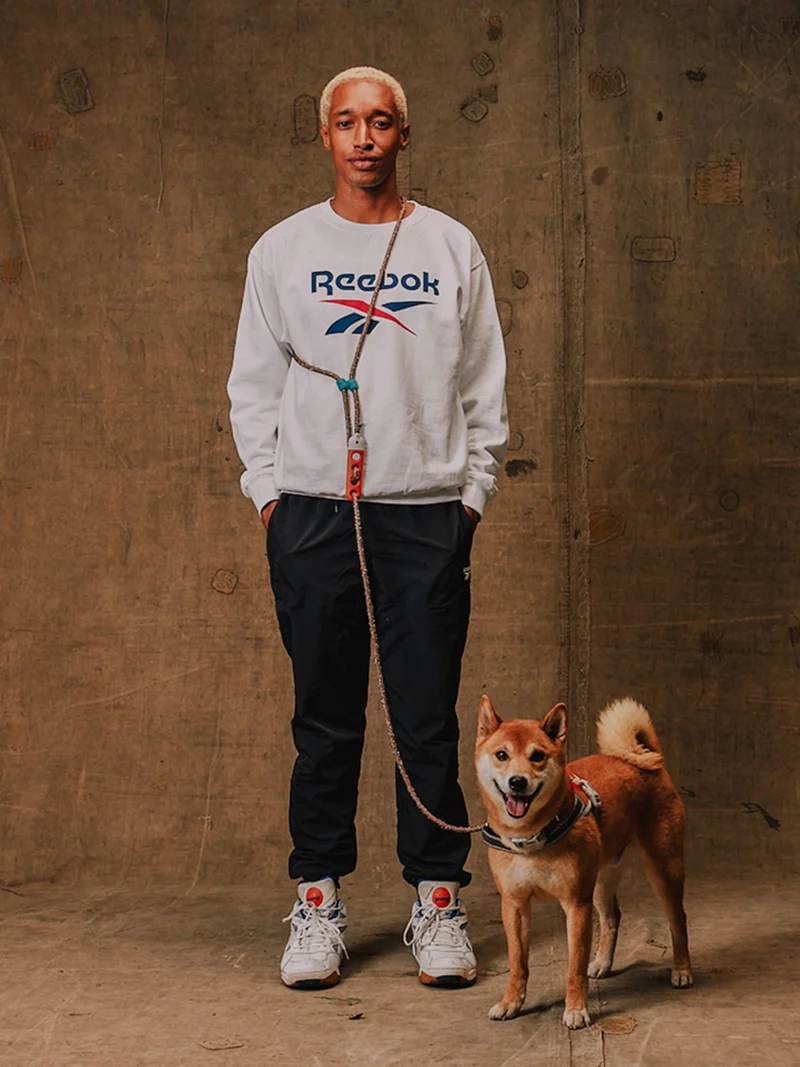Laisse pour chien ajustable - Suede - Reebok x Zee.dog
