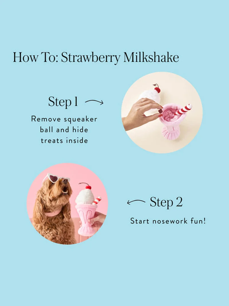 Jouet d'occupation pour chien - Milkshake 🍧 - The Foggy Dog