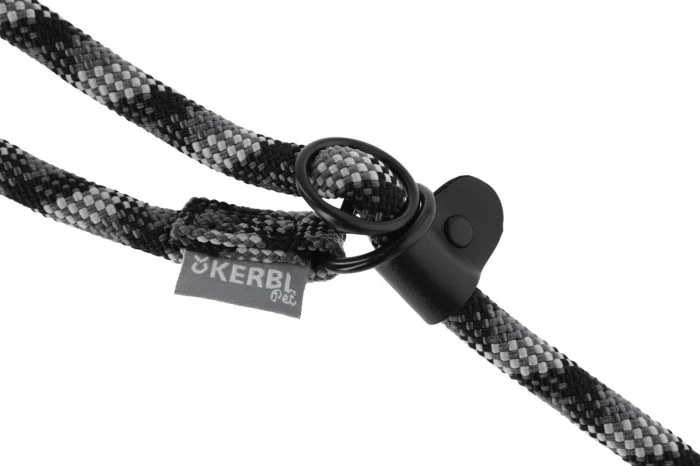 Laisse corde ronde 2m gris/noir
